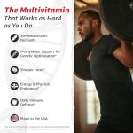 10X Health Optimize Methylated Multivitamin for Men & Women - 34 in 1 Formula with 800 mcg of Vitamin B12, Vitamin E, 5-MTHF, B Complex, NAC, Magnesium & Zinc Multivitamins - 90 Capsules