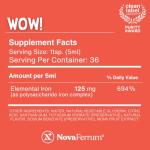 NovaFerrum Wow | High Potency Liquid Iron Supplement