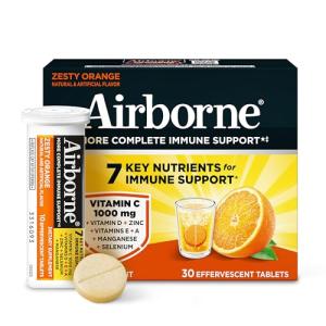 Airborne Vitamin C Effervescent Tablets - Zesty Orange