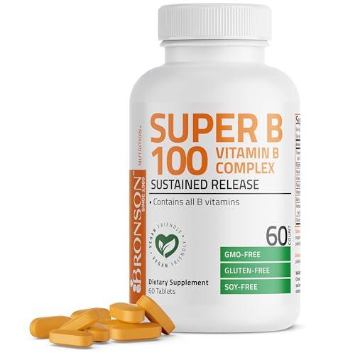 Bronson High-Potency Vitamin B 100 Complex Tablets