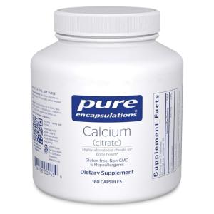 Pure Encapsulations Calcium Citrate Capsules - 180 Count