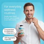 NaturaLife Vitamin B Complex with Vitamin C 100 Veggie Caps