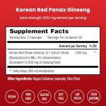 120 Vegan Capsules of NutraChamps Red Ginseng