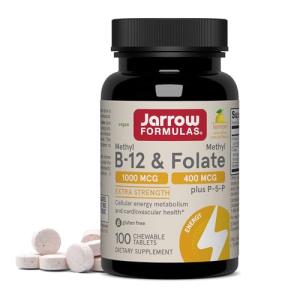 Jarrow Formulas Extra Strength Methyl B-12 & Folate