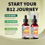 Vitamin B12 Liquid Drops - 2 Pack, 5000 mcg