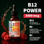 Vitamin B12 Liquid Drops - 2 Pack, 5000 mcg