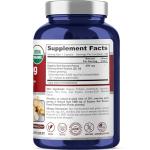 NusaPure Red Korean Panax Ginseng 20:1 Extract, 450 mg Equivalent to 9,000 mg 180 Veggie Caps (USDA Organic, Non-GMO, Vegan, Vegetarian, Bioperine)