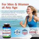 Innate Vitality Calcium 1200 mg with Vitamin D3, 5000IU Vitamin D3, Absorbable Calcium Supplement, Non GMO, No Gluten, for Bone, Immunity, 90 Tablets