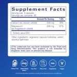 Calcium Magnesium Citrate for Bone Health - 180 Capsules