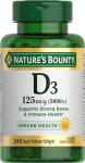 Vitamin D3 Immune Support Softgels 5000 IU, 240 Count