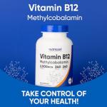 Nutricost Vitamin B12 (Methylcobalamin) 2000mcg, 240 Capsules - Vegetarian Caps, Non-GMO, Gluten Free B12 Supplement