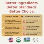 Forces of Nature Nerve Pain Management, Organic Topical Relief for Neuropathy & Nerve Discomfort, Homeopathic Medicine Supports Relief from Shooting Pains for Back, Hands, Legs and Feet, .37 fl oz