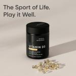 Sports Research Vitamin D3 2000 IU with Coconut MCT Oil - Double Strength Vitamin D Supplement - Non-GMO Verified, Gluten & Soy Free – 50mcg, 360 Liquid Softgels