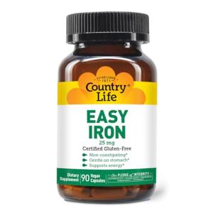 Country Life Easy Iron Capsules - Gentle Vegan Support