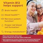 Nature Made Zero Sugar Energy Vitamin B12 Gummies 1000 mcg per Serving, B12 Vitamins, Energy Metabolism Support, Aspartame Free, 110 Sugar Free Gummies, 55 Day Supply