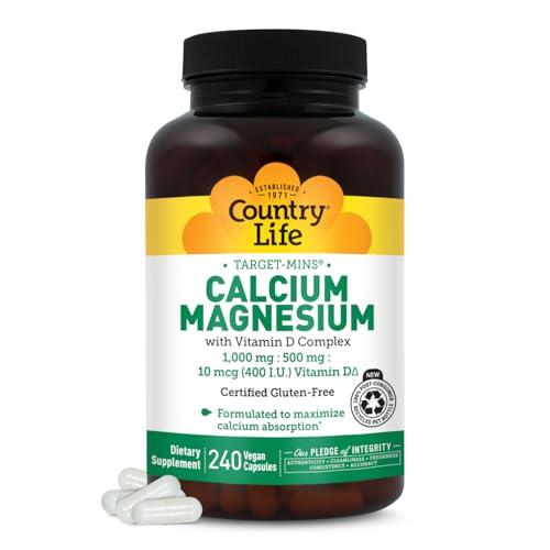 Calcium Magnesium with Vitamin D - 240 Vegan Caps