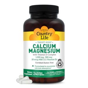 Calcium Magnesium with Vitamin D - 240 Vegan Caps