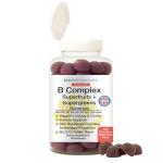 B Complex Gummies + Superfruits + Supergreens – Energy, Vitality & Immune Support – with B2, B3, B5, B6, B9 Folate & High Potency B12 – Rich in Antioxidants – Vegan, Gluten Free, Non-GMO – 60 Gummies