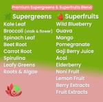 B Complex Gummies + Superfruits + Supergreens – Energy, Vitality & Immune Support – with B2, B3, B5, B6, B9 Folate & High Potency B12 – Rich in Antioxidants – Vegan, Gluten Free, Non-GMO – 60 Gummies