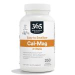 365 by Whole Foods Market, Cal-Mag 2:1 Ratio, Easy-to-Swallow Vegan Capsules, 250 Count