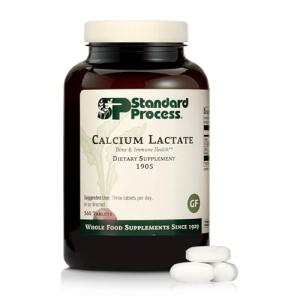 Standard Process Calcium Lactate Bone & Immune Health Dietary Support - Vegan, Gluten-Free, Non-Dairy, Non-Soy & Non-Grain - Bone, Joint & Health Support - 360 Tablets