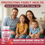 Calcium Citrate Gummies - Strawberry Flavor, 1200mg High Potency, Supports Bone, Muscle & Overall Wellness for Men, Women & Seniors, 60 Count Chewable Calcium Supplement (Pack of 1)