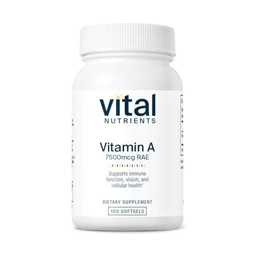 Vitamin A 7500mcg Supplement for Health | 100 Capsules