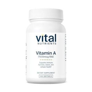 Vitamin A 7500mcg Supplement for Health | 100 Capsules