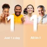 JUNG KWAN JANG Korean Red Ginseng Extract Capsules Plus | All-in-1 Focus Pills for Men & Women | Natural Energy Supplements, Circulation, Immune Support | 30 Capsules