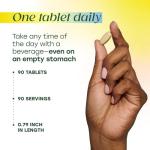 MegaFood Multivitamin for Women 40+ One Daily Womens Multivitamin - with Methylated B12, Methyl Folate, Vitamin D3, C & Zinc - Energy Metabolism, Immune Support & Bone Health, Vegetarian, 90 Tablets