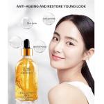 Ginseng Anti Wrinkle Serum, Ginseng Polypeptide Anti-Ageing Essence, Ginseng Extract Liquid, Korean Ginseng Anti Aging Essential Oil Tighten Moisturizing Smooth Skin Reduce Fine Lines (2 Bottles)