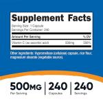 Nutricost Vitamin C 500mg, 240 Capsules, Vegetarian, Gluten Free & Non-GMO