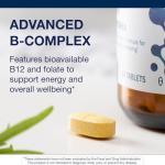 Metagenics Vitamin B-Complex - Active B6 & B12 Vitamins with Folate - Supports Energy Metabolism, Stress Response, Homocysteine Balance & Nervous System Health - Vegetarian & Gluten-Free - 60 Tablets