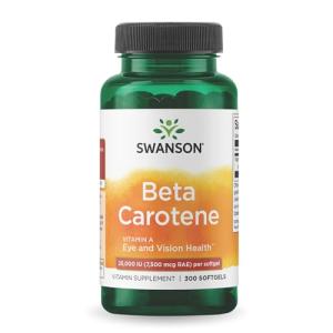 Swanson Beta-Carotene Vitamin A Softgels - 300 Count
