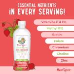 MaryRuth's Liquid Morning Multivitamin Essentials+ | Vitamin A C D E B6 B12 K2 Biotin Zinc | Mens Womens Multivitamin | Immune Support | Beauty | Sugar Free | Vitamins for Ages 1+ | Vegan | 32 Fl Oz