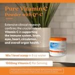Doctor's Best Vitamin C Powder with Q-C, Healthy Immune System, Brain, Eyes, Heart and Circulation, Joints, Sourced from Scotland, 250G, 8.8 Ounce