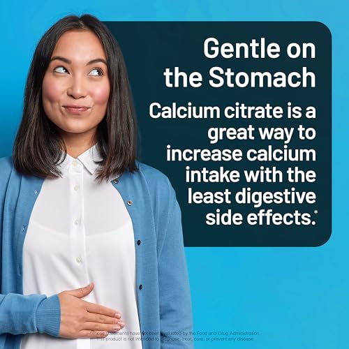 NatureWise Calcium Citrate 500mg Capsules - Supplement for Bone Health - Easy to Digest & Absorb - Vegan, Non-GMO, Gluten-Free - 90 Count[30-Day Supply]
