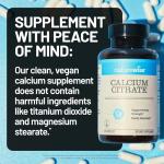 NatureWise Calcium Citrate 500mg Capsules - Supplement for Bone Health - Easy to Digest & Absorb - Vegan, Non-GMO, Gluten-Free - 90 Count[30-Day Supply]