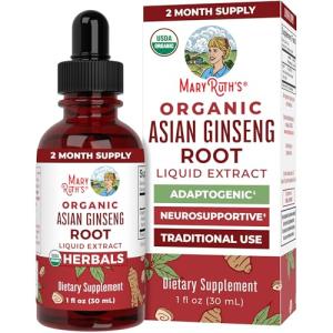 Asian Ginseng Supplement for Vitality and Focus