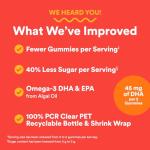 SmartyPants Kids Multivitamin Gummies - Improved Formula: Omega 3 (DHA/EPA), Vitamins D3, C, B12, B6, Vitamin A, K & Zinc, Gluten Free, Three Fruit Flavors, 60 Count (30 Day Supply)