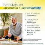 MegaFood Multivitamin for Men 55+ One Daily Mens Multivitamins, Methylated B12, Vitamin D3, C & Zinc - Healthy Aging, Bone & Muscle Health & Immune Support - Vegetarian - 120 Tablets