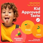 SmartyPants Kids Multivitamin Gummies - Improved Formula: Omega 3 (DHA/EPA), Vitamins D3, C, B12, B6, Vitamin A, K & Zinc, Gluten Free, Three Fruit Flavors, 60 Count (30 Day Supply)