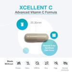 XYMOGEN Xcellent C High-Potency Vitamin C with BioPerine for Enhanced Absorption Buffered for Gentle Digestion Immune and Antioxidant Support 120 Capsules