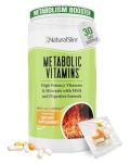 NaturalSlim Metabolic Vitamins - Combination of High Potency Multivitamins, Minerals, B Complex, Msm, & Digestive Formula Supplements for Men & Women - Energy & Metabolism Support - Capsule,1 Pack