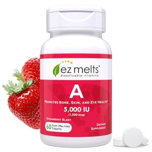 EZ Melts Vitamin A Fast Dissolve Tablets, 60 Count