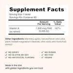 EZ Melts Vitamin A Fast Dissolve Tablets, 60 Count