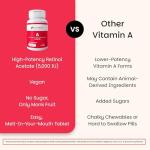 EZ Melts Vitamin A Fast Dissolve Tablets, 60 Count