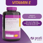 Prati Donaduzzi Vitamin E 300 Softgel 400 IU (180 mg dl-Alpha) – Supplement for Support Against Free Radicals – Extended Supply for 300 Daily Wellness