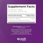 Prati Donaduzzi Vitamin E 300 Softgel 400 IU (180 mg dl-Alpha) – Supplement for Support Against Free Radicals – Extended Supply for 300 Daily Wellness