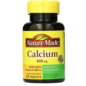 Calcium 600 mg with Vitamin D3, 60 Tablets